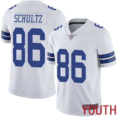 Youth Dallas Cowboys Limited White Dalton Schultz Road #86 Vapor Untouchable NFL Jersey->women nfl jersey->Women Jersey